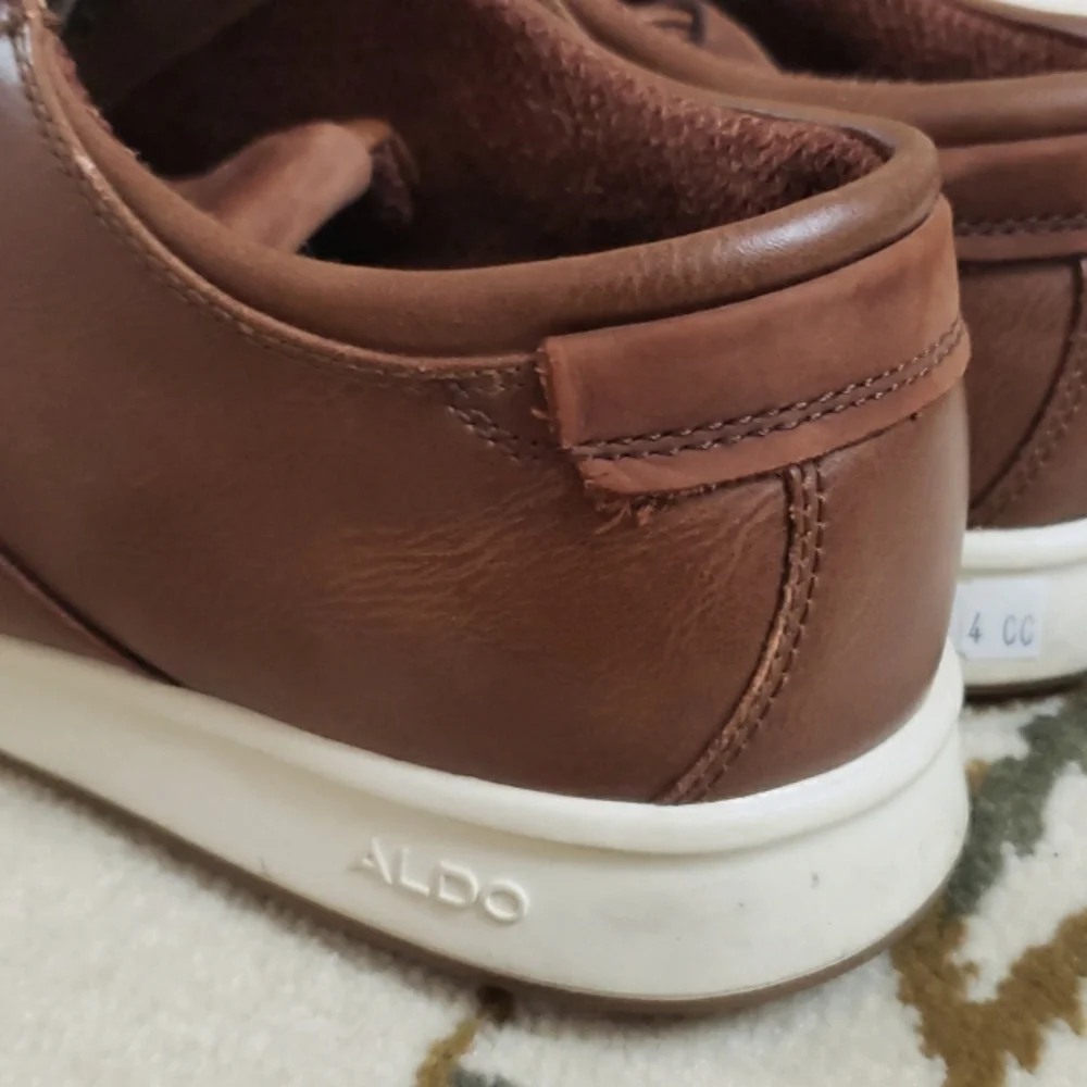 Aldo Mens Nerrawia Casual Shoes Brown Cognac Lace Up Round Toe 9.5 EUR 42.5 - Picture 11 of 16